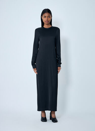 Long Satin Dress TOTEME Long Satin Dress Black tot0263030