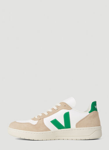 Veja V-10 가죽 스니커즈 그린 vej0352022