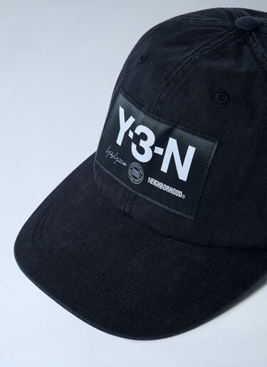 Logo Motif Baseball Cap Y-3 X NBHD Logo Motif Baseball Cap Black ynb0162004