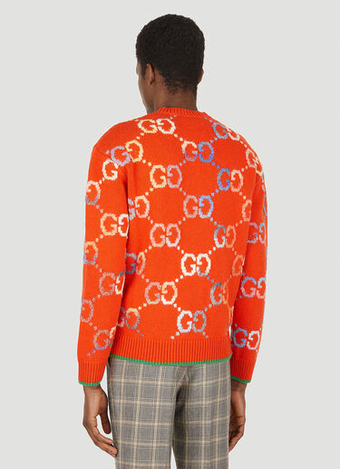 Gucci GG 자카드 니트 스웨터 오렌지 guc0150049