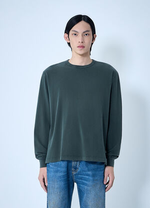 Our Legacy Cruise Longsleeve Antique Phantom Legacy Jersey Green our0164023