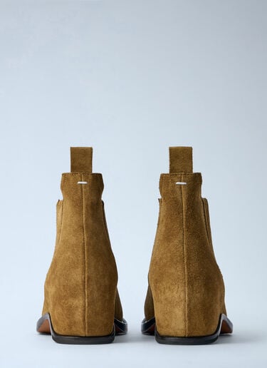 Maison Margiela Heel-Less Western Chelsea Boots  Brown mla0264057