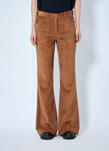 LN-CC® - Moncler: Corduroy Flared Trousers - Brown Moncler Corduroy Flared Trousers Brown mon0265088
