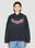 Balenciaga Logo Print Hooded Sweatshirt Beige bal0251027