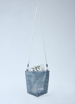 MM6 Maison Margiela Denim Pocket Bag Blue mmm0264059