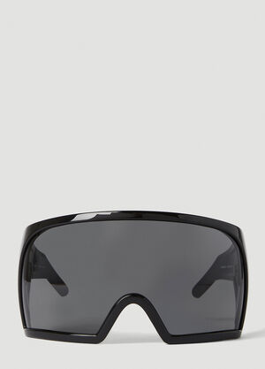 Rick Owens Kriester Mask Sunglasses Black ris0354003