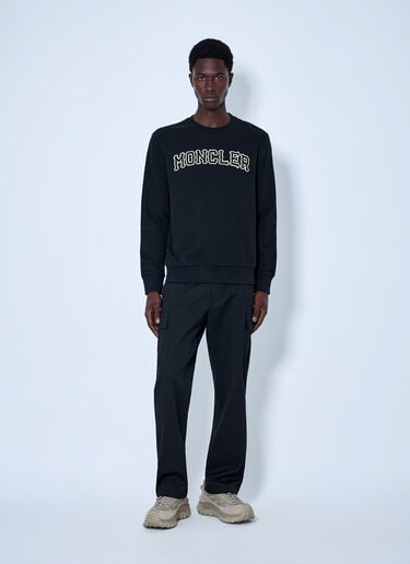 Moncler Logo Motif Sweatshirt Black mon0165057