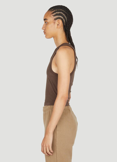 Entire Studios Cropped Tank Top Brown ent0253015