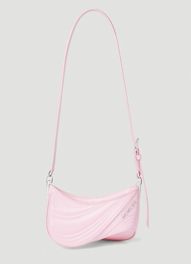 Mugler Spiral Curve 01 Shoulder Bag Pink mug0252041