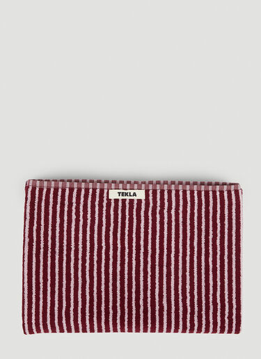 Sailor Stripes Bath Sheet Tekla Sailor Stripes Bath Sheet Burgundy tek0351006
