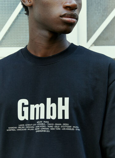 GmbH ロゴプリントTシャツ ブラック gmb0154014