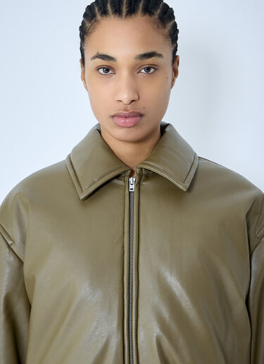 Acne Studios 涂层飞行员夹克  绿色 acn0259024