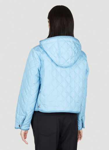 Burberry 菱格绗缝短款夹克 蓝色 bur0253014