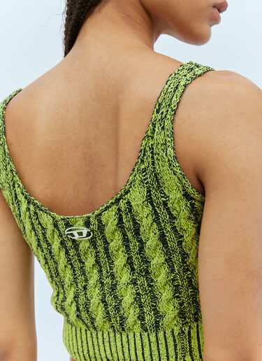 Diesel Cable Knit Crop Top Green dsl0253015