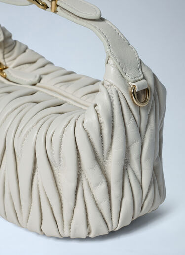 Miu Miu Matelassé Leather Handbag White miu0262120
