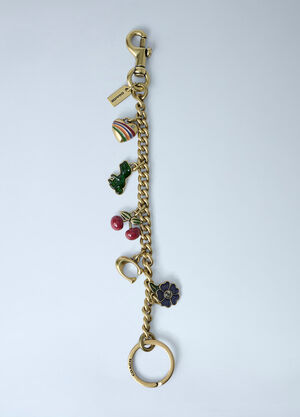 Coach Charm Keychain With Mixed Motifs Gold coa0263028