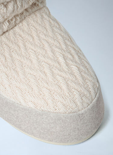 Moon Boot x GUEST IN RESIDENCE Icon Low Nolace Knit Boots Cream mbg0364003
