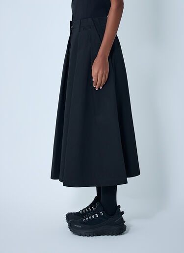 Moncler Cotton Midi Skirt Black mon0262037