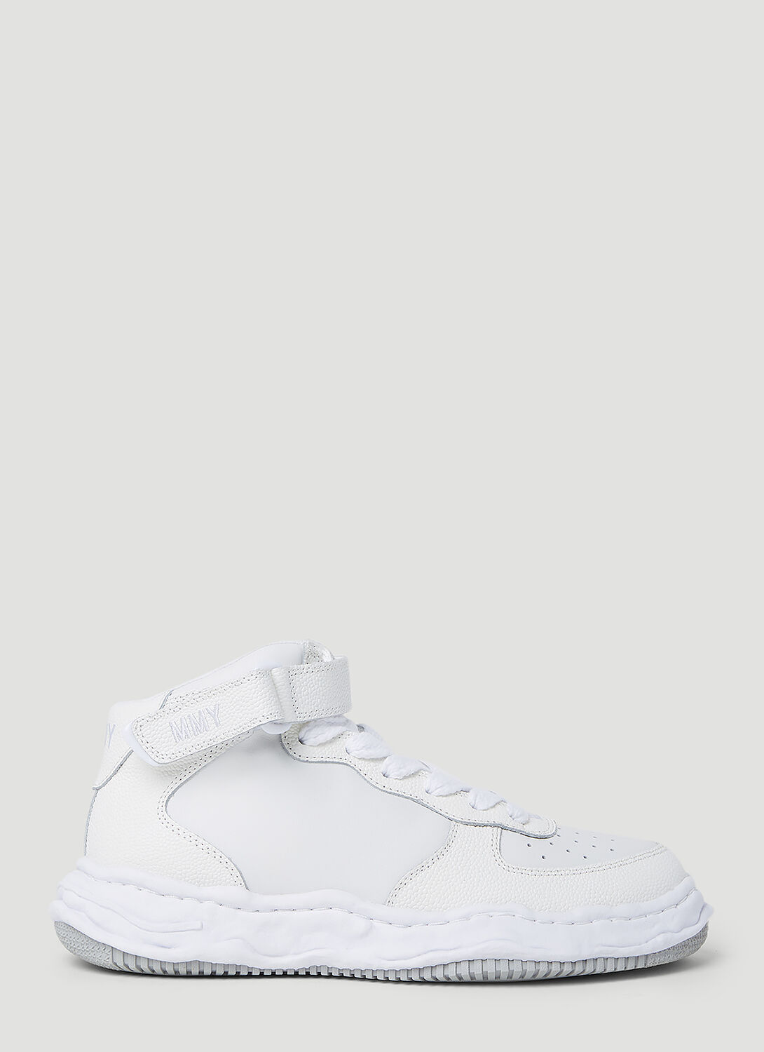 Shop Miharayasuhiro Wayne Og Sole Leather Sneakers In White