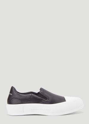 Alexander McQueen Deck Skate Sneakers Black amq0145066