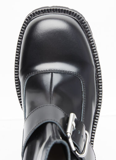 MM6 Maison Margiela Buckle Ankle Boots Black mmm0153013