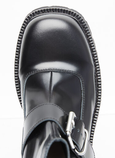 バックルアンクルブーツ MM6 Maison Margiela バックルアンクルブーツ ブラック mmm0153013