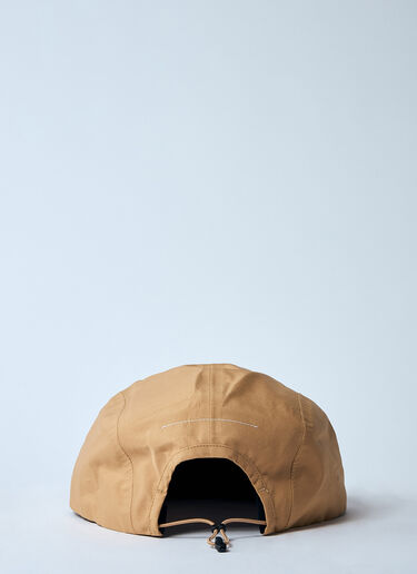 MM6 Maison Margiela x Salomon 로고 모티프 베이스볼 캡 브라운 mms0159008