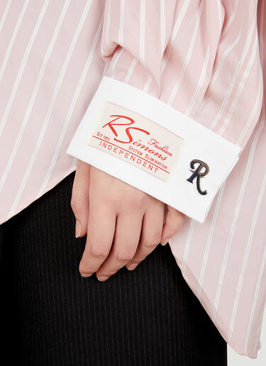 Raf Simons Logo Patch Business Shirt Pink raf0248012