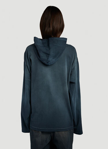 Balenciaga Est 1917 Hooded Sweatshirt Blue bal0246073