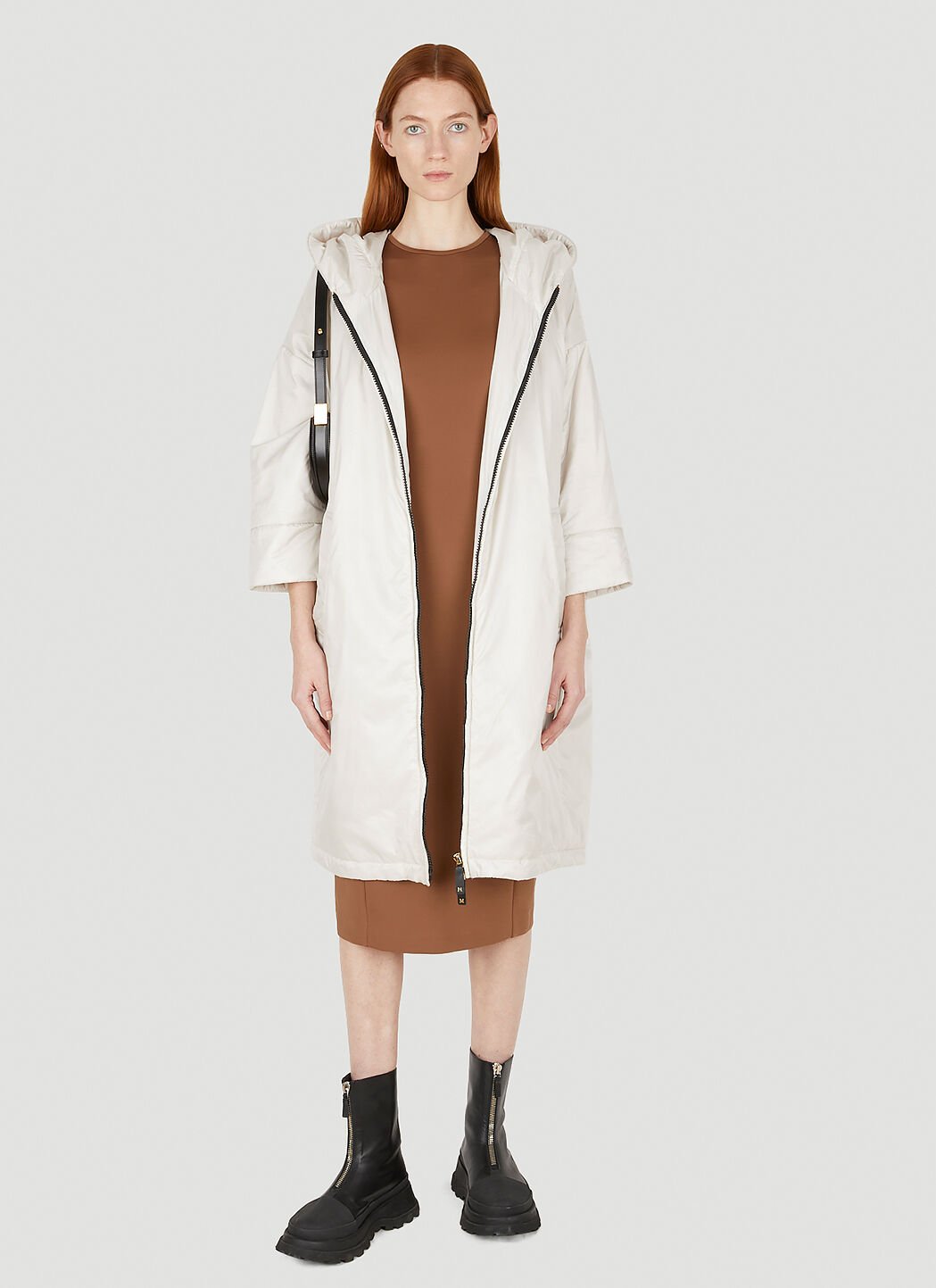 Max Mara Derris Dress in Brown LN CC