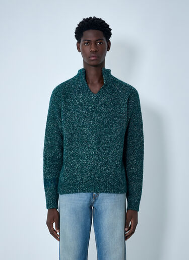 ERL Wool-Blend Sweater Green erl0162006