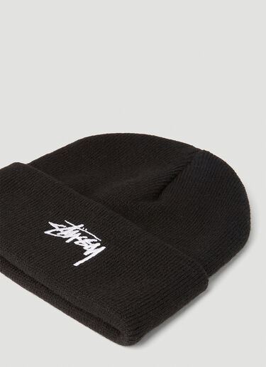 Stüssy Stock Cuff Beanie Hat Black sts0350019