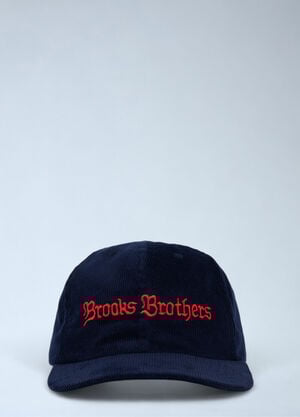 Brain Dead x Brooks Brothers Logo Motif Baseball Cap Navy brb0162006