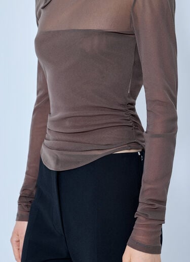 LN-CC® - Lemaire: Ballerina Foulard Top - Brown Lemaire Ballerina Foulard Top Brown lem0266012