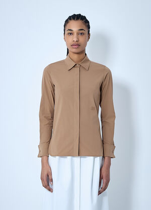Max Mara Button-Down Shirt Beige max0260035