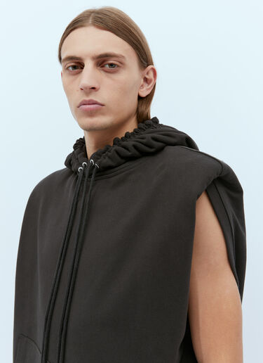 Dries Van Noten 후드 스웨트셔츠 베스트 브라운 dvn0154022