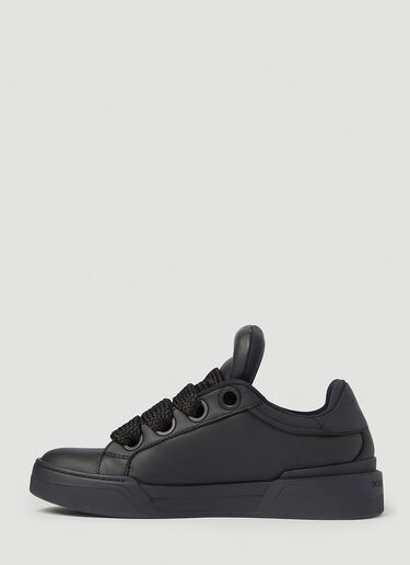 ナッパレザー・メガスケート・スニーカー Dolce & Gabbana ナッパレザー・メガスケート・スニーカー ブラック dol0154009