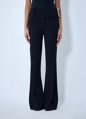 Sportmax High-Waisted Flared Trousers Black spx0264059