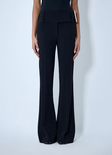 Sportmax High-Waisted Flared Trousers Black spx0264059