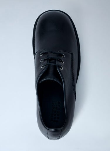 MM6 Maison Margiela Leather Derby Shoes Black mmm0163022
