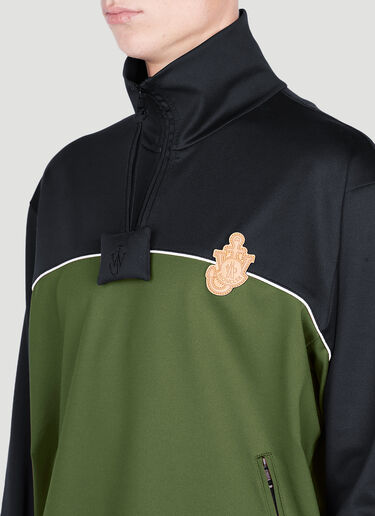 1 Moncler JW Anderson Colourblock Sweatshirt Green mjw0152006
