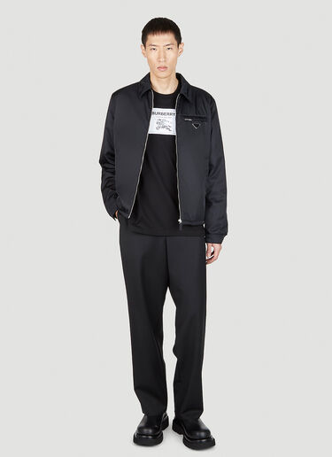 Burberry Logo Patch T-Shirt Black bur0151030