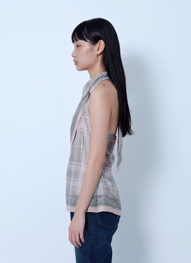 LN-CC® - Acne Studios: Silk Blouse with Scarf - Pink Acne Studios Silk Blouse with Scarf Pink acn0265067