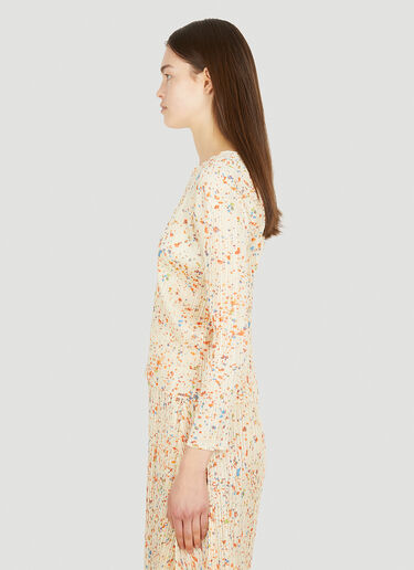Pleats Please Issey Miyake Enchant 褶裥长袖上衣 奶油色 plp0251018
