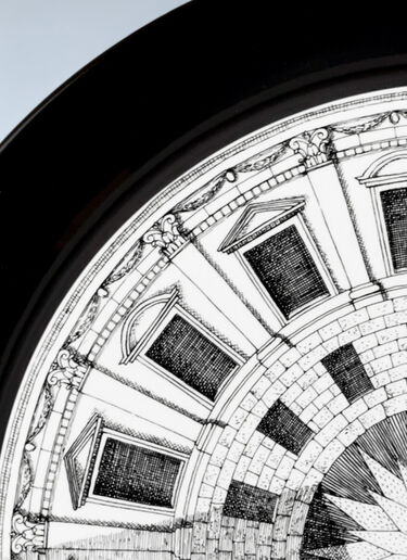 Fornasetti Cortile N.2 Tray Black wps0691853