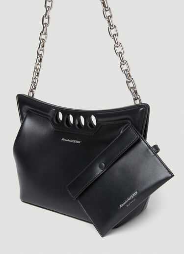 Alexander McQueen Small Peak Shoulder Bag Black amq0252001