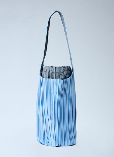 LN-CC® - Pleats Please Issey Miyake: Pleats Swan Bag - Blue Pleats Please Issey Miyake Pleats Swan Bag Blue plp0266064