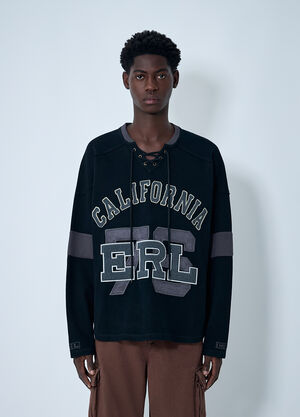 ERL Laced Hockey Sweatshirt Black erl0162003