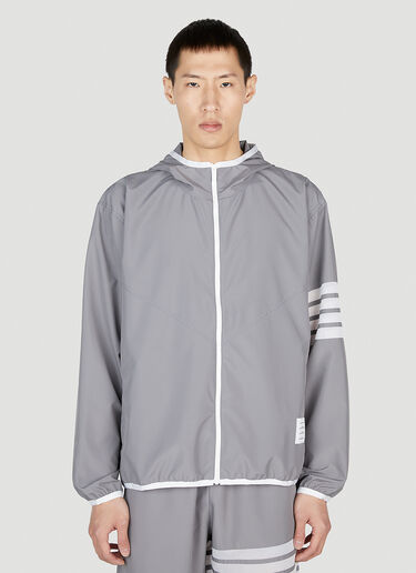 Thom Browne Packable Zip Up Jacket Dark Grey thb0151036