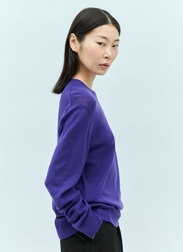 Jil Sander+ 圆领羊毛针织衫 紫色 jsp0255011